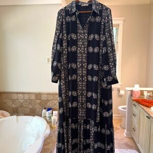 Navy blue maxi dress
